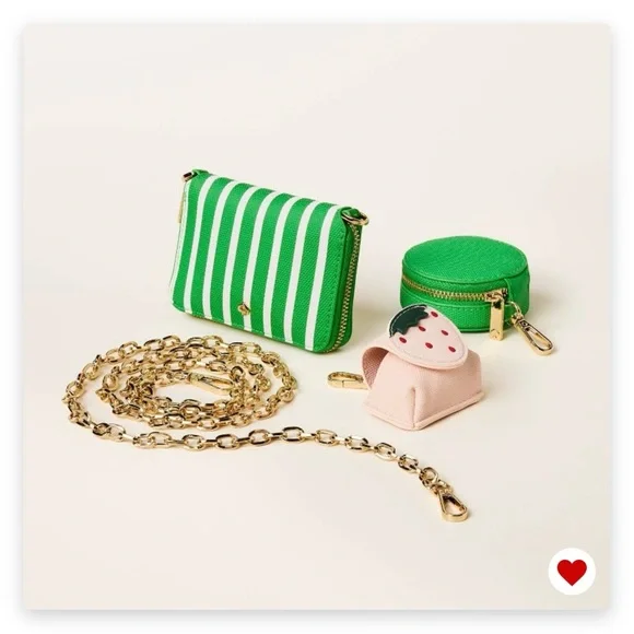 Stripe Mini Crossbody Bag - kate spade new york x Target Green/White - Picture 2 of 8
